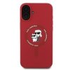 Karl Lagerfeld KLHMP16MSCMKCRHR iPhone16 Plus 6.7 czerwony/red hardcase Silicone Karl&Choupette Ring MagSafe